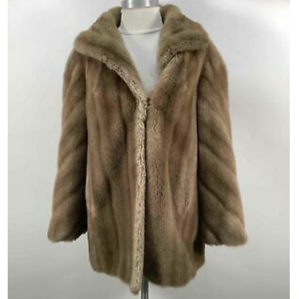 SOLD - VINTAGE Furrage Tissavel France faux fur Coat